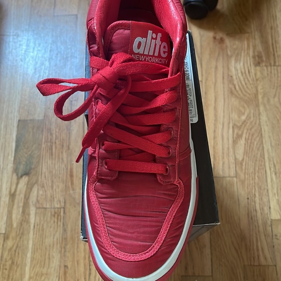 ALIFE EVERYBODY MID PARACHUTE TRAINER SNEAKERS MEN SHOES Red SIZE 7 - Picture 2 of 2